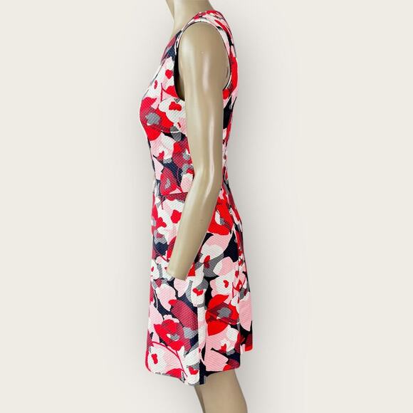 The Limited Sleeveless Floral Sheath Dress Lined Textured Size 2 Multicolor - Picture 3 of 16